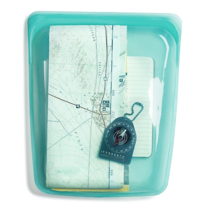 Bolsa De Silicona Reutilizable HALF GALLON 1.92 Lts. - Aqua-2