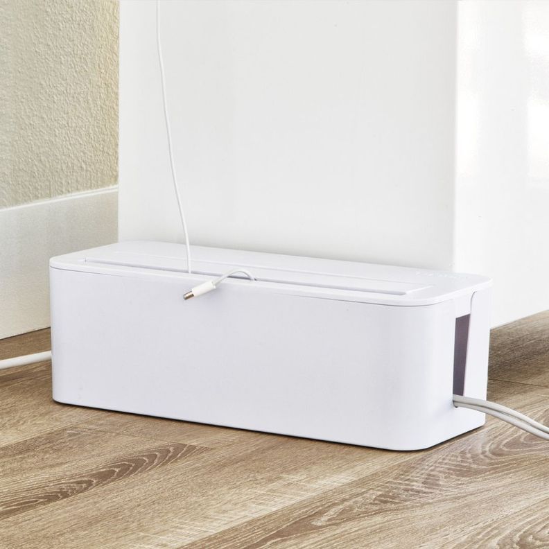 Caja Organizadora para Cables y Alargadores Blanco In-Box-2
