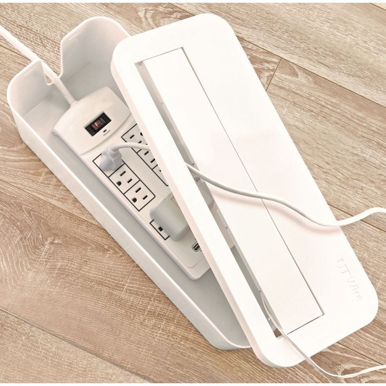Caja Organizadora para Cables y Alargadores Blanco In-Box-4