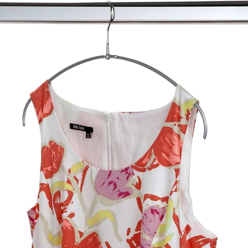 Set De 10 Colgadores De Ropa Economic 36 cm, Silver.-4