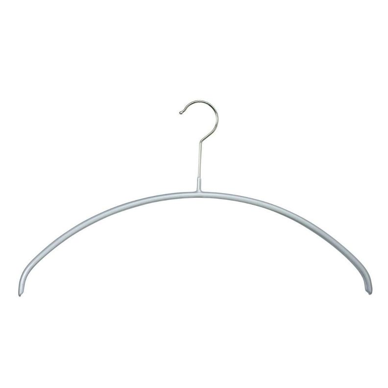 Set De 10 Colgadores De Ropa Economic 36 cm, Silver.-1