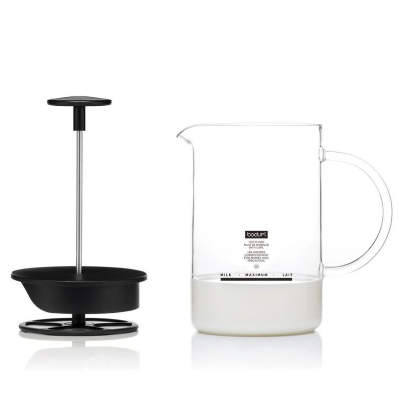 LATTEO Batidor De Leche Con Asa de Cristal, 0,25 l-1