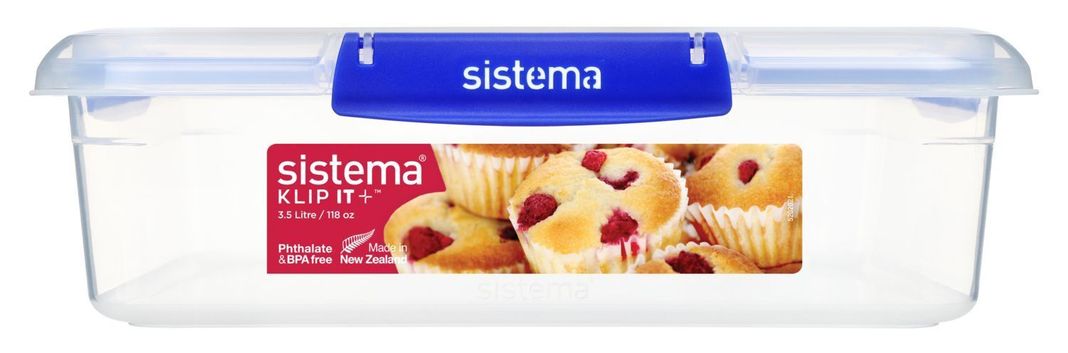 Contenedor cuadrado Klip It 3,5 lts.Sistema-1
