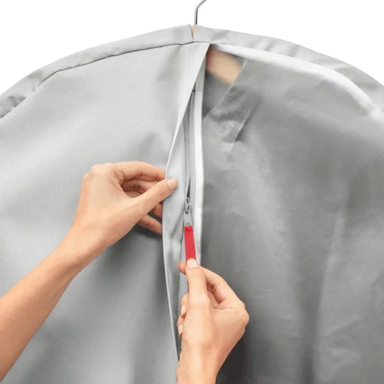 Funda de Ropa "S" Closet Color Gris Premium Rayen®-2