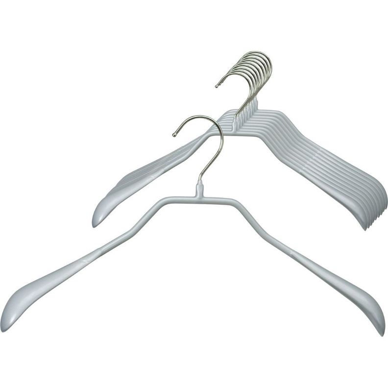 Set de 5 Colgadores Bodyform 42 cm Color Plateado.-0