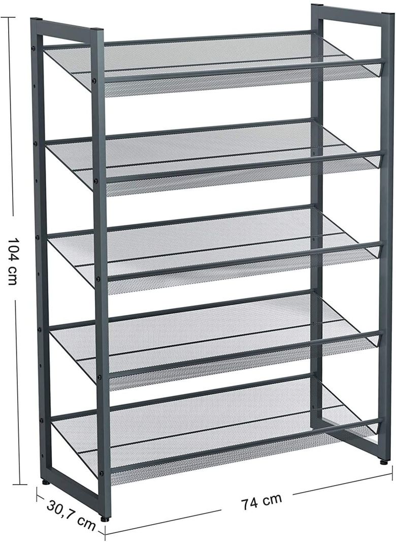 Zapatero / Estante Ajustable de 5 Niveles.-2