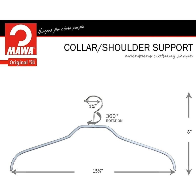 Set De 10 Colgadores Para Ropa Plateado, Silhouette 41F.-4