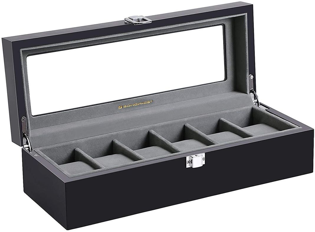 Caja organizadora hasta 6 relojes.-0