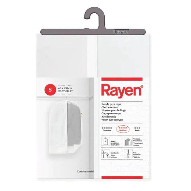 Funda de Ropa "S" Closet Color Blanco Medium Rayen®-0