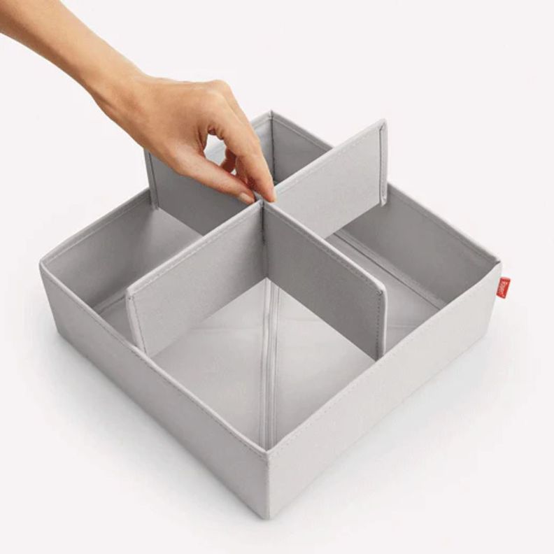 Organizador de Cajones Plegable 6 unidades Color Gris Premium Rayen®-3
