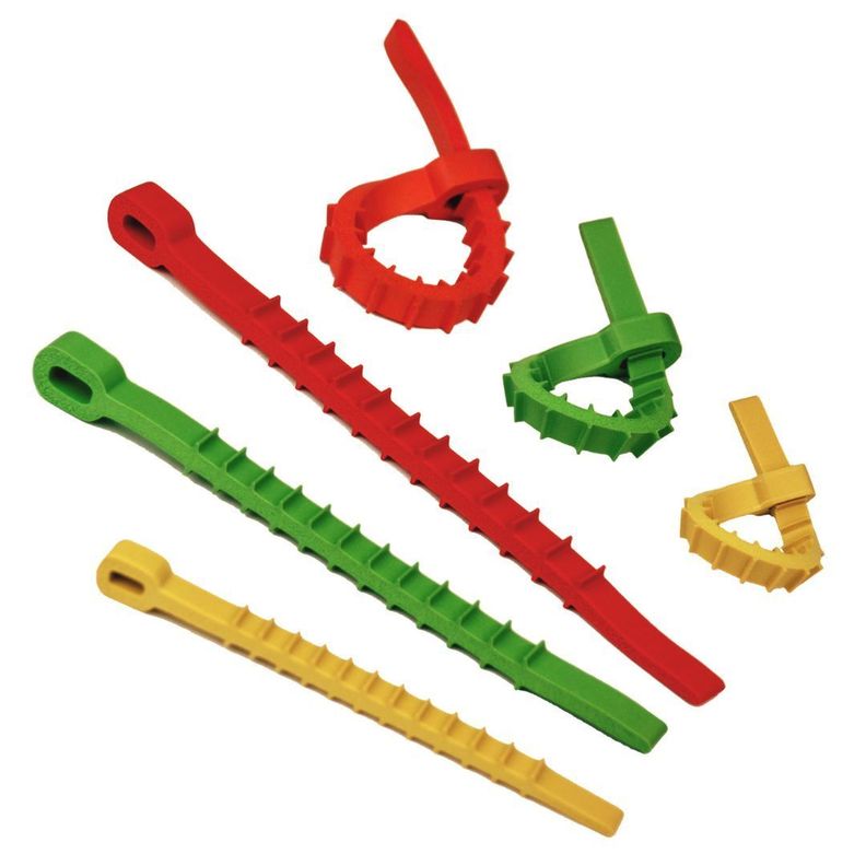 Set de 12 Amarra Cables Reutilizables.-1