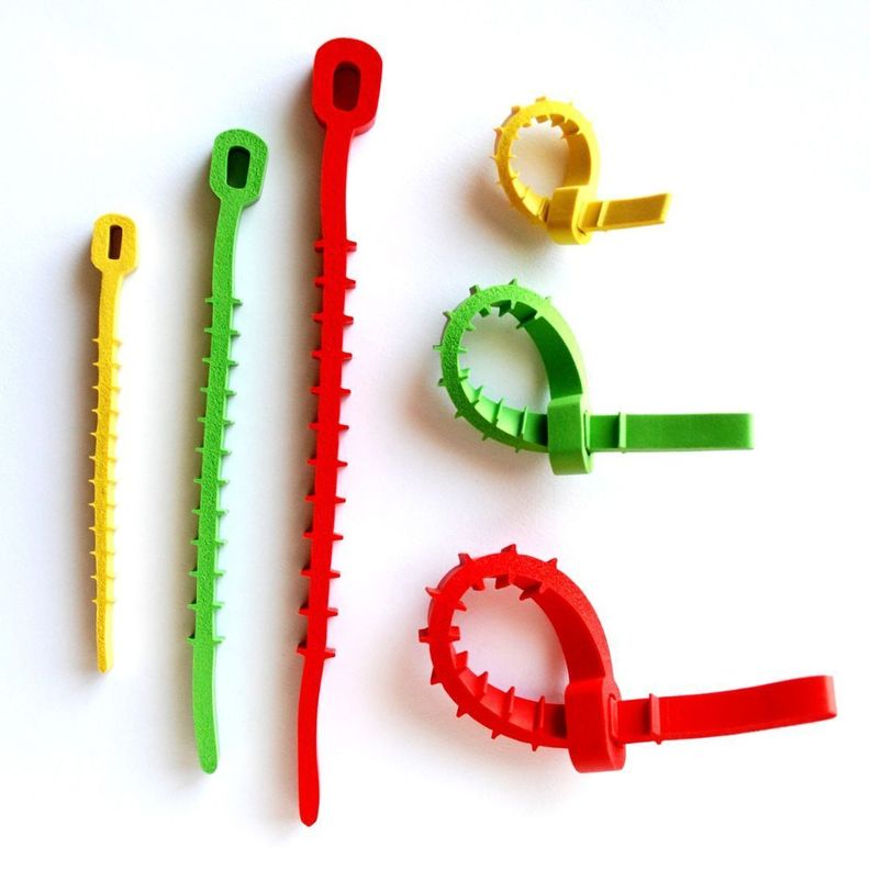 Set de 12 Amarra Cables Reutilizables.-0