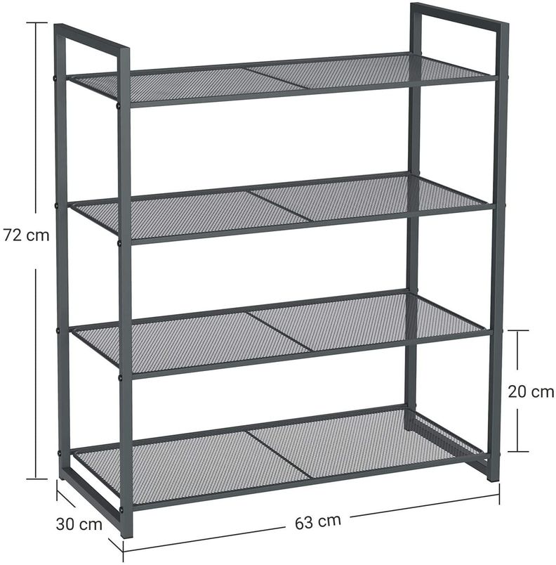 Zapatero / Estante de 4 Niveles.-3