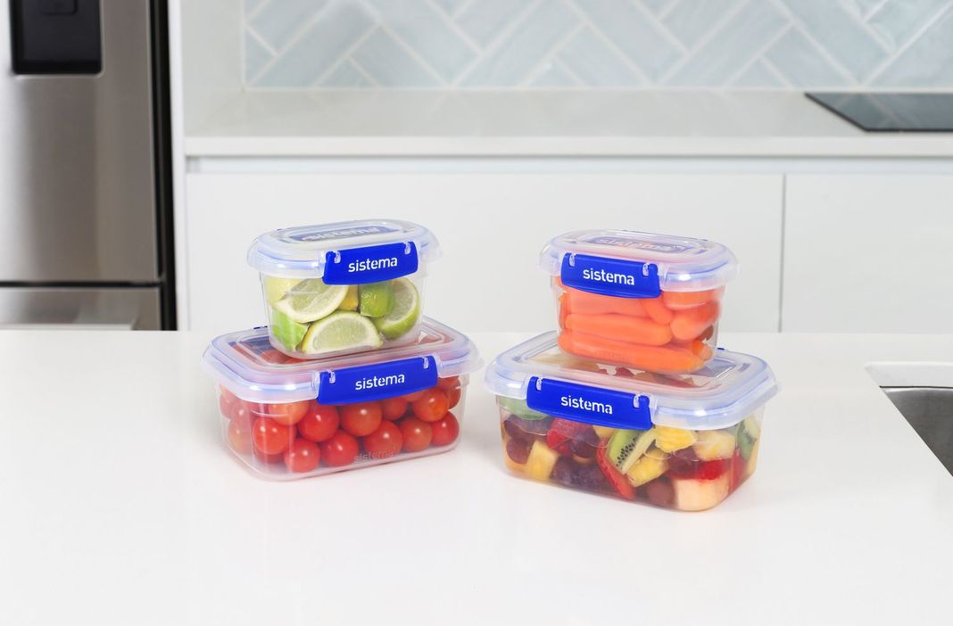 Set de 4 contenedores Klip It Plus (2x 400 ml - 2x 1.0 lts) Sistema-2