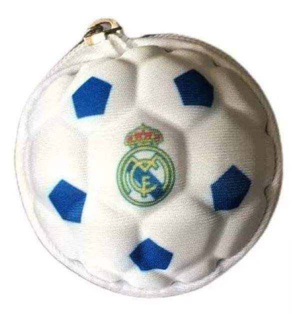 Estuche De Pelota Fútbol Real Madrid Licencia Oficial-0