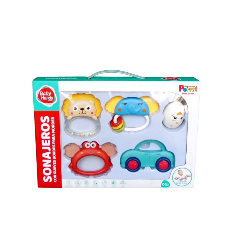 SET DE CASCABELES CON HUEVO CAJA JUGUETES PERROT-0