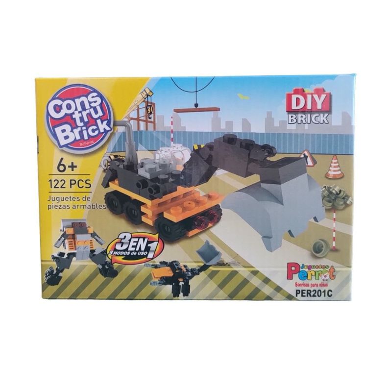 Construbrick Excavadora 3 en 1