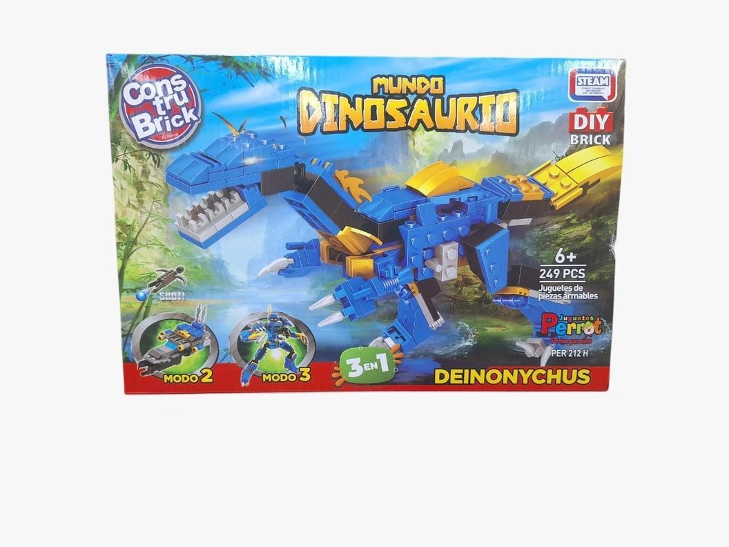 CONSTRUBRICK MUNDO DINOSAURIO DEINONYCHUS