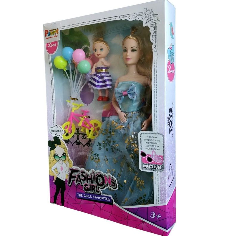 Muñeca Fashion Con Bebé-2