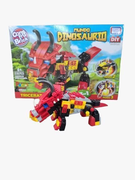 CONSTRUBRICK MUNDO DINOSAURIO TRICERATOPS-0