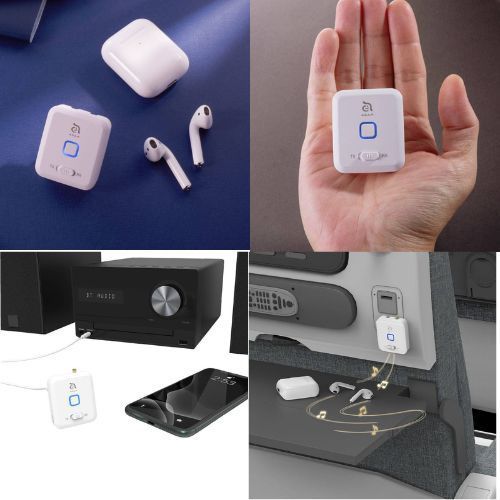 Transmisor y Receptor de Audio Bluetooth Adam Elements Eve Blanco-1