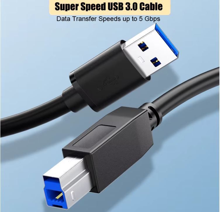 Cable de Impresora USB 3.0 de USB-B a USB-A 1.5 mts-1