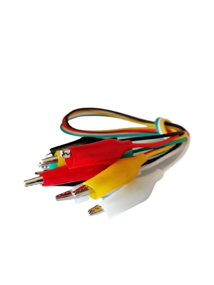 Kit 5 Cables Conectores Tipo Caimán -1