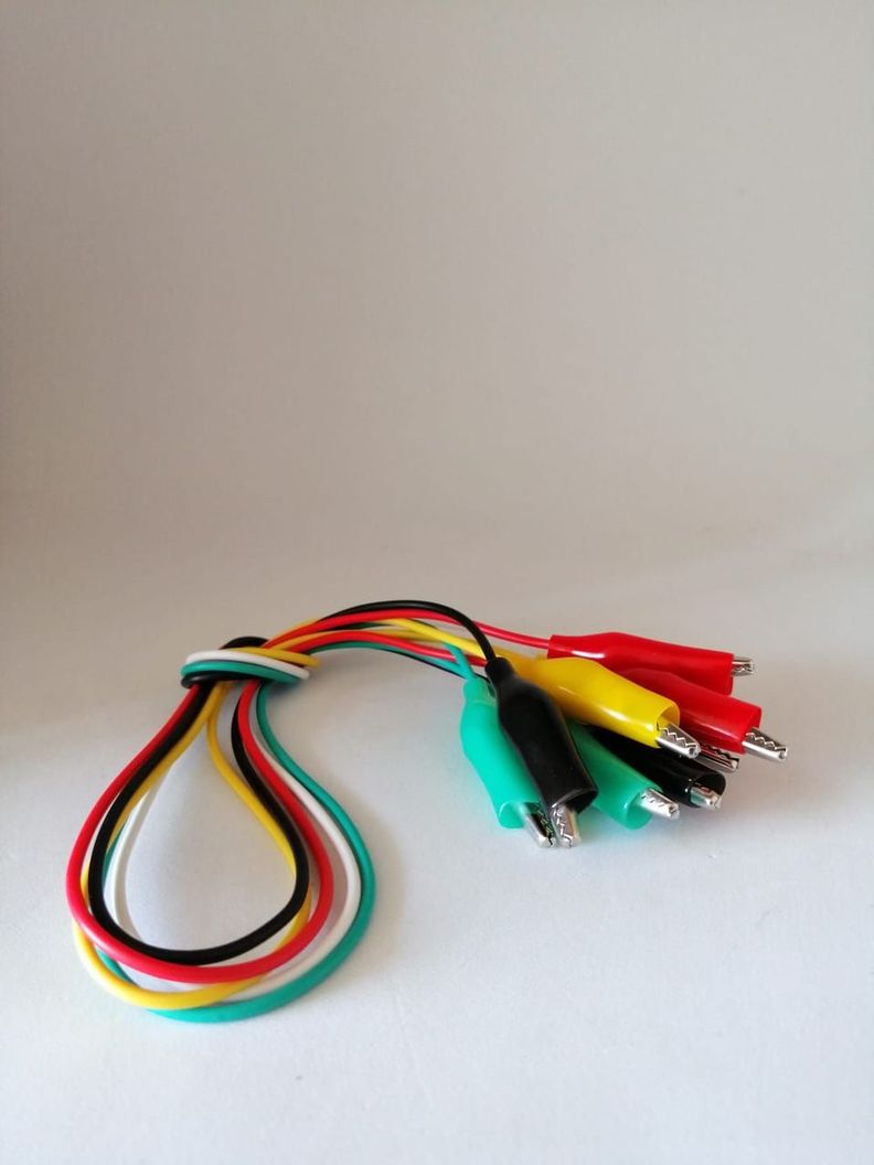 Kit 5 Cables Conectores Tipo Caimán -2