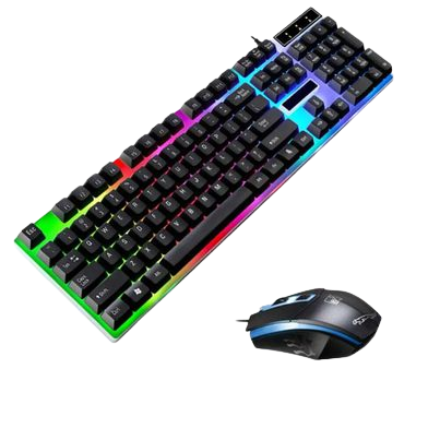 Kit de Teclado y Mouse Retro Gamer-0