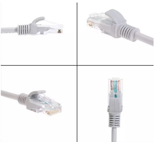 Cable de Red Rj45 Internet 15 Metros Categoría 6 UTP Blanco-1
