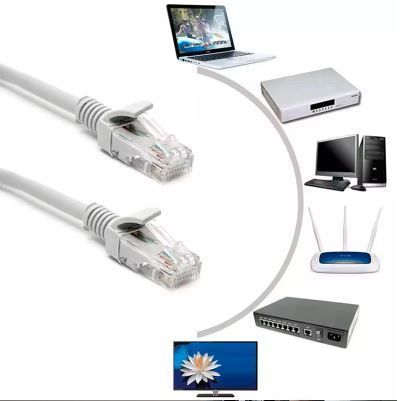 Cable de Red Rj45 Internet 15 Metros Categoría 6 UTP Blanco-2