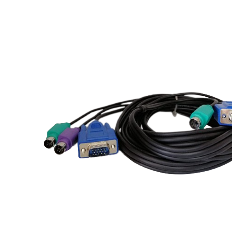 Cables Kvm 4 Conectores Ps/2 Y 2 Vga Macho/hembra 1.80m-2