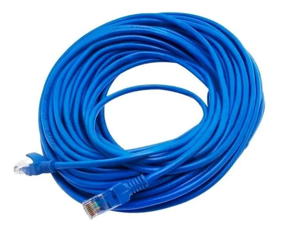 Cable de Red Rj45 Internet 11 Metros Categoría 5e UTP Azul-1