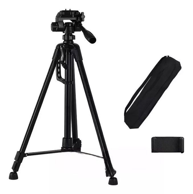 Trípode Para Cámaras y Smartphone T-3520 Color Negro-0
