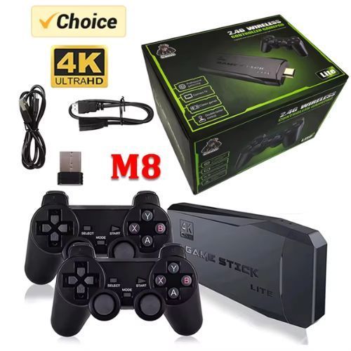 Videojuego Game Stick Lite 4k 64gb Hdmi Con 2 Joystick Inalámbricos-1