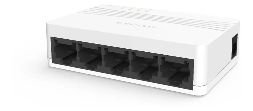 Switch LAN Hikvision 5 Puertos 10/100 DS-3E0105D-E - Blanco-1
