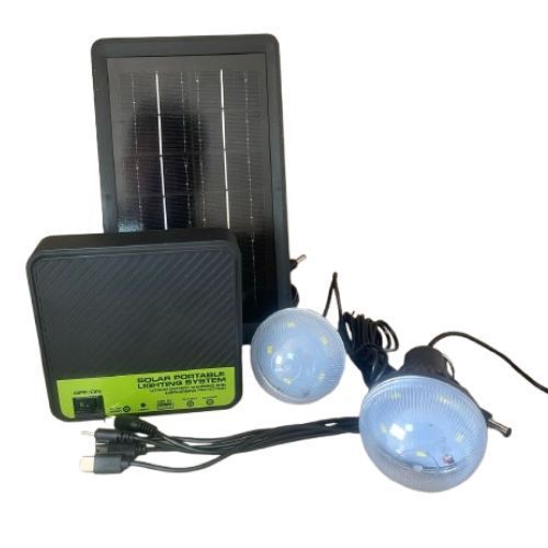 Kit De Iluminación Solar Portátil Ampolletas Camping-0