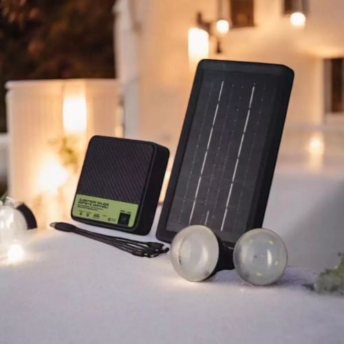 Kit De Iluminación Solar Portátil Ampolletas Camping-1