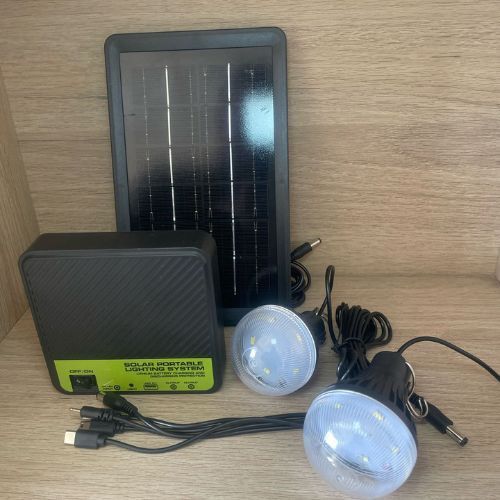Kit De Iluminación Solar Portátil Ampolletas Camping-5