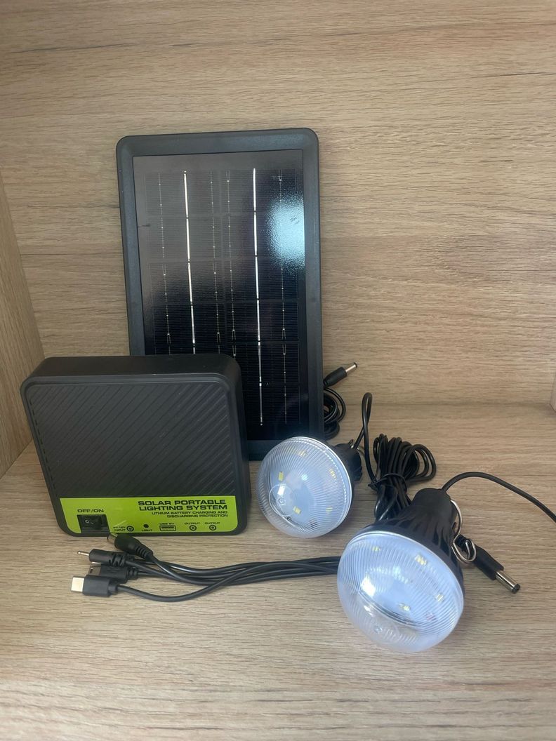 Kit De Iluminación Solar Portátil Ampolletas Camping-7