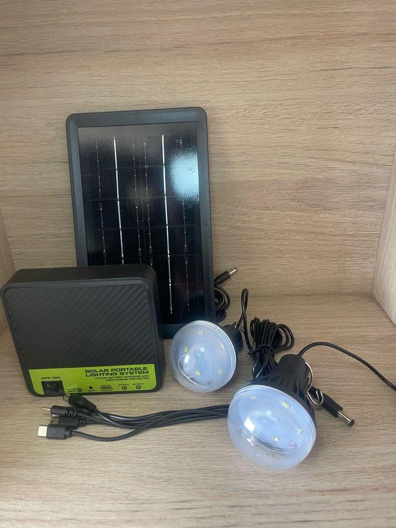 Kit De Iluminación Solar Portátil Ampolletas Camping-8