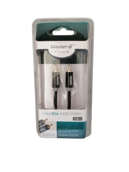 ¡OFERTA! Cable De Audio Stereo Master-g 1,8 Mts-0