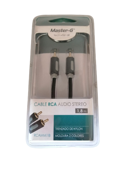 ¡OFERTA! Cable De Audio Stereo Master-g 1,8 Mts-1