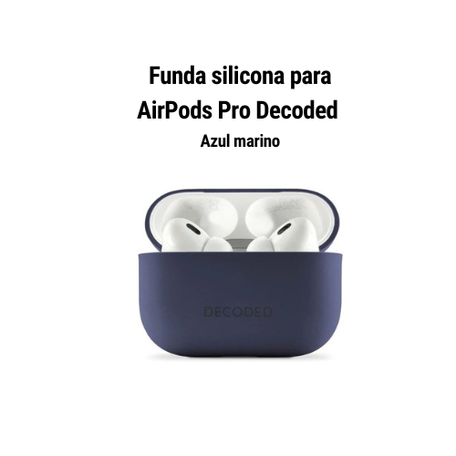 Funda Silicona Decoded Compatible con  Airpods Pro 2/ 1 Gen  azul marino-1