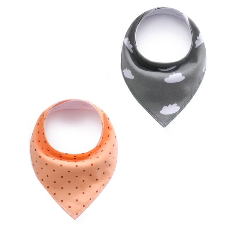 Pack De Baberos De Algodón Tipo Bandana 0 -12 meses-0