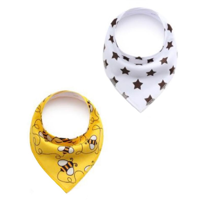 Pack De Baberos De Algodón Tipo Bandana 0-12 meses-0