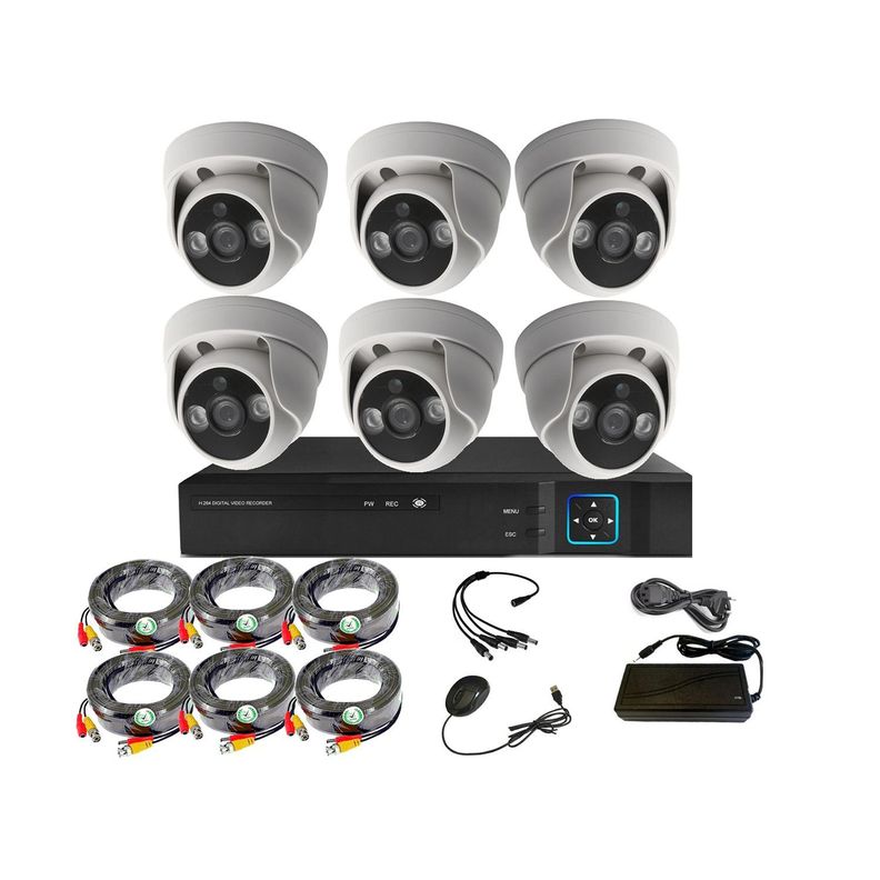 Kit 6 Cámaras Seguridad Interior HD - I60L-0