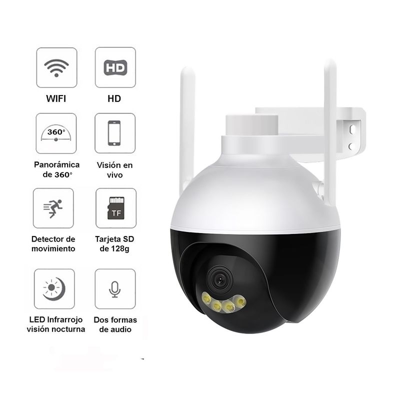 Cámara Seguridad Exterior IP WIFI IP1050-1