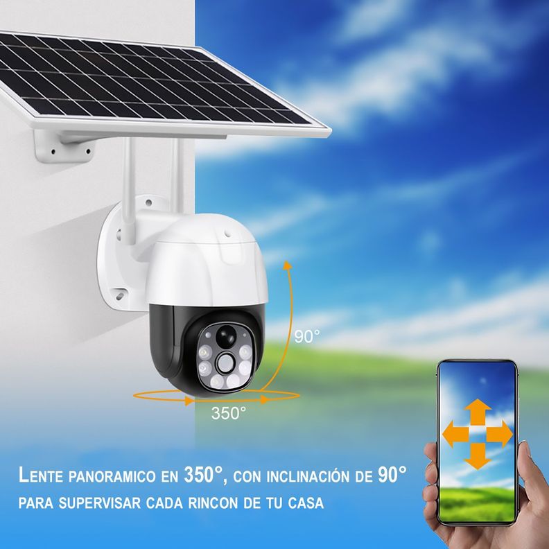 Cámara Seguridad Exterior IP WIFI Solar - IPS950-3