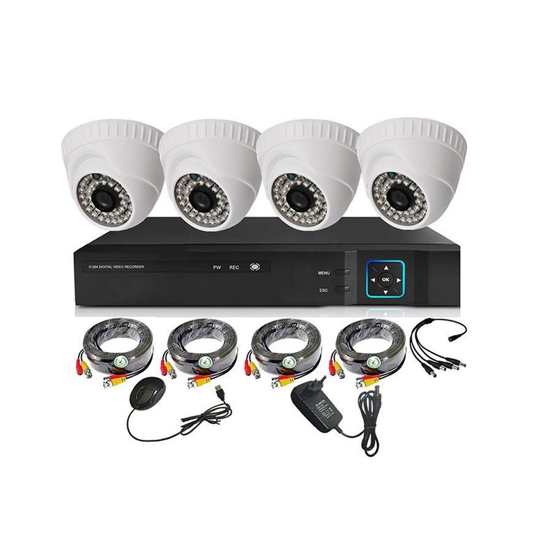 Kit 4 Cámaras Seguridad Interior HD - I42L-0
